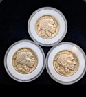 Lot of 3 Buffalo / Indian Head Nickel Coins with Full Dates, US Coins!