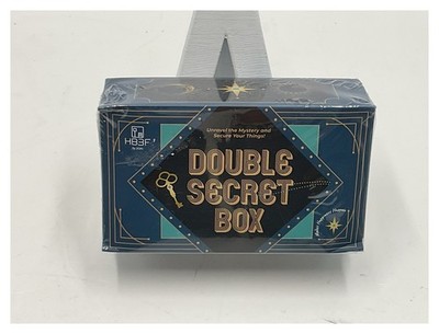 HB3F BSIRI Double Secret Box Wooden Puzzle Box Hidden Compartment Money Box New