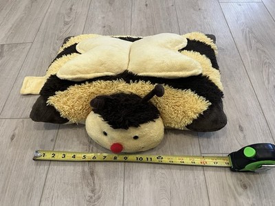 Pillow Pets Bumble Bee Plush 18  Yellow Brown 2010?