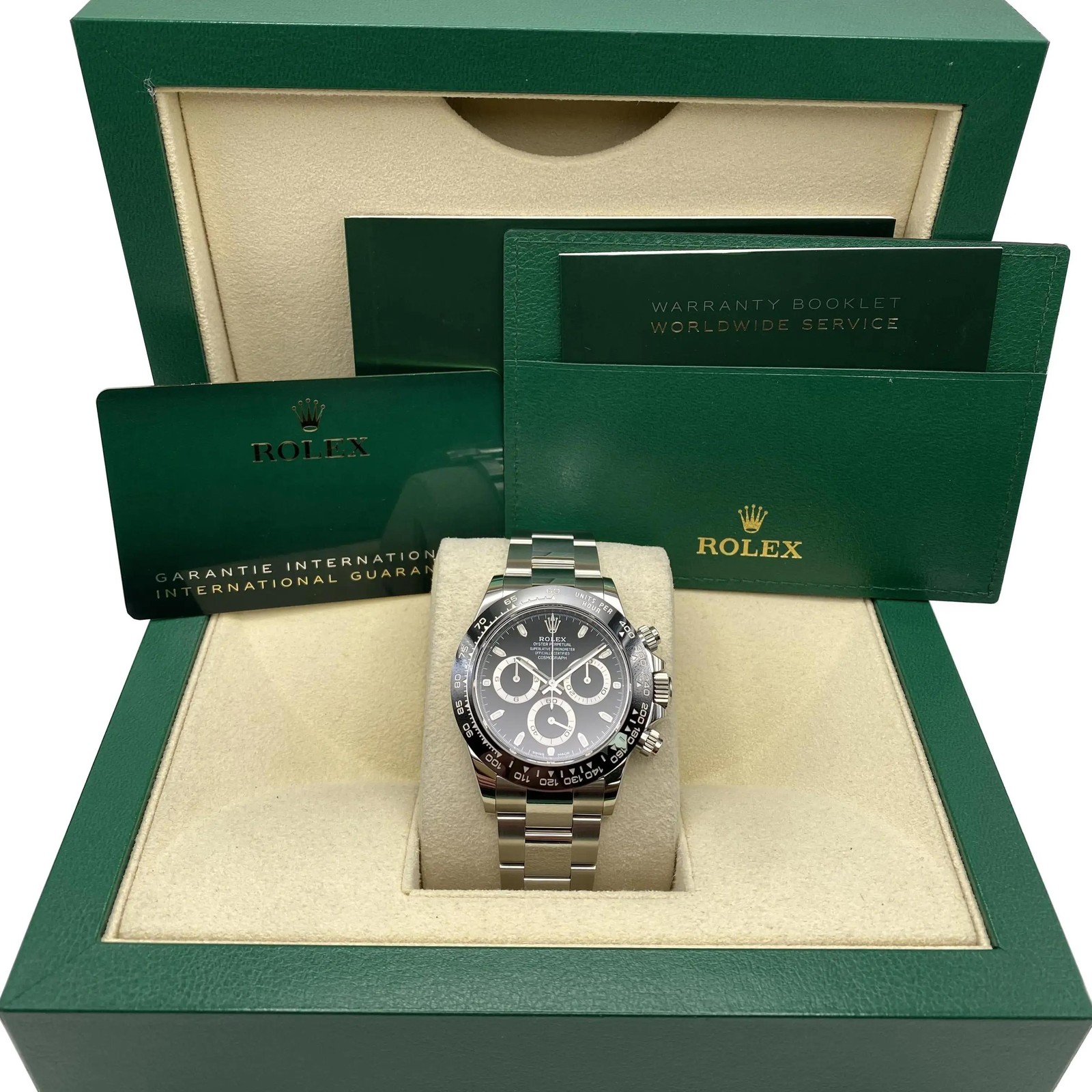 Rolex Daytona Chronograph 116500LN Steel Black Dial Automatic Men Watch B&P
