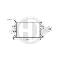 1X KüHler, MotorküHlung Diederichs DCM2639 Passend FüR Opel