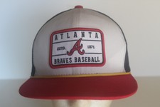 Atlanta Braves Baseball Tri-Color Rope Ball Cap Trucker Hat NAPA