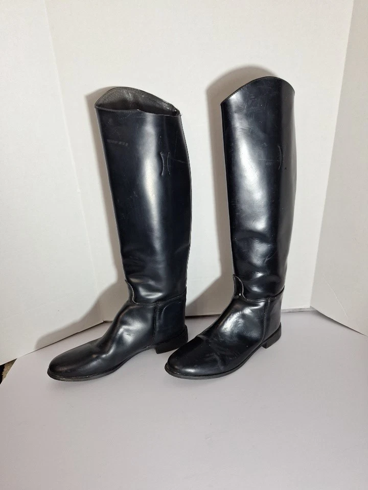 Vtg English Made Regent Equestrian Riding Boots Women's Sz 10 Made In USA READ - Image 3 of 4