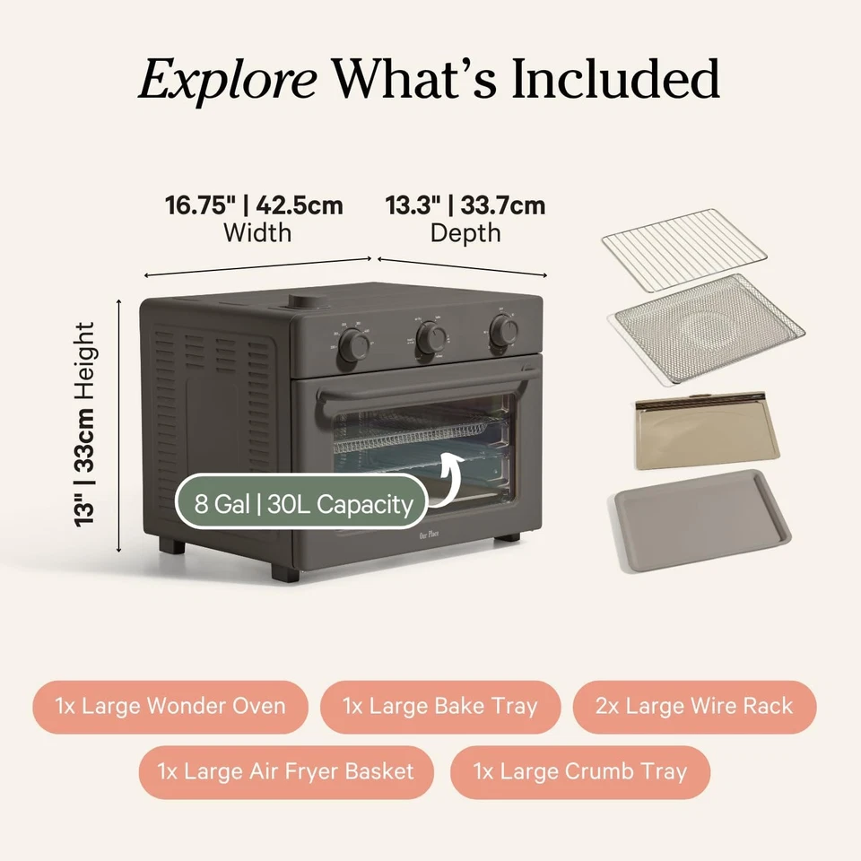 Our Place Large Wonder Oven Air Fryer Toaster with Steam Infusion 32QT 1700W NEW - Image 2 of 4
