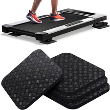 Double-Sided Non-Slip Treadmill Mat Pads - 4PCS for Floor Protection