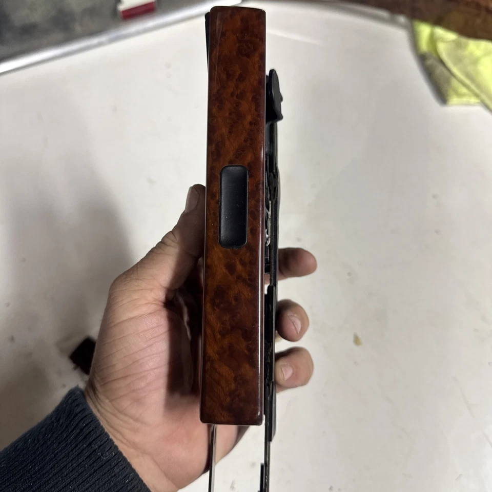 Portavasos plegable de madera Vavona OEM 740i 740iL 750iL BMW E38 95-01 *SÓLIDO* Foto 4 de 4