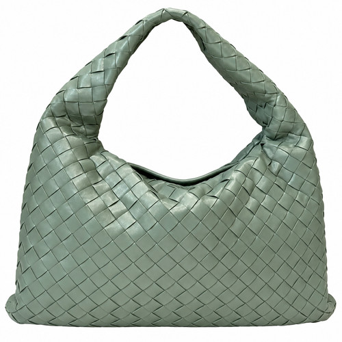 Bottega Veneta Hop Bag Aloe Green Intrecciato Leather Hobo Shoulder Bag
