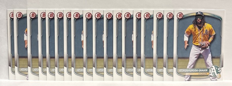 Joshua Kuroda-Grauer- 2025 Bowman Draft Card Lot of x22 #BD-125 Athletics 🔥🔥