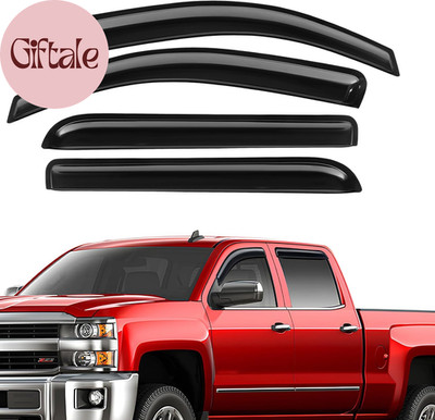 Rain Guards Fit for Chevy Silverado/Gmc Sierra 1500 Crew Cab 2014 2015 2016 2017