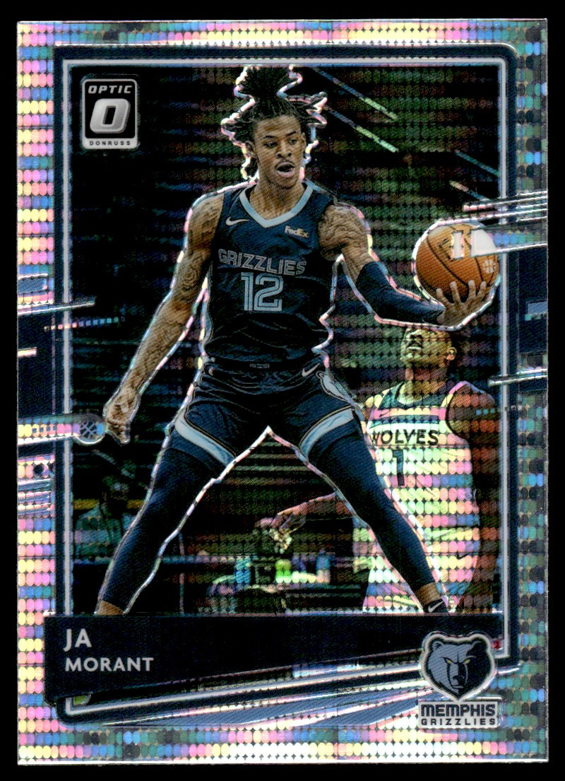 2020-21 Optic Silver Pulsar Ja Morant Memphis Grizzlies #117