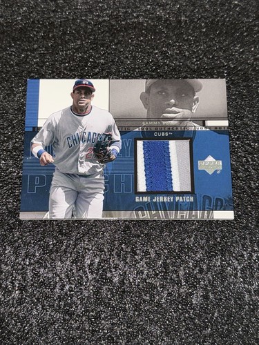 2001 Upper Deck Authentic Game Used Jersey Patch Sammy Sosa Chicago Cubs MLB