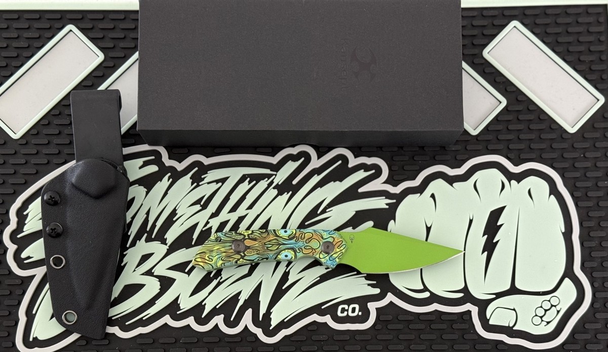 Kansept Fenrir | Fixed Blade | Jade G10 with Green Undead Print