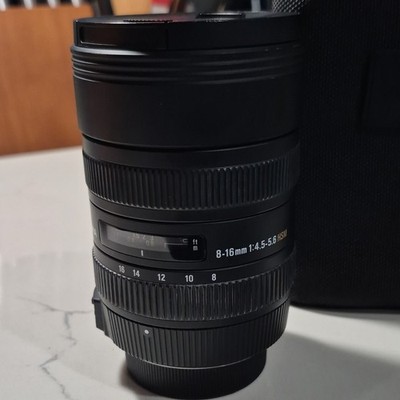 Sigma 8-16mm f/4.5-5.6 DC HSM Ultra Wide Angle Zoom Lens EF Mount