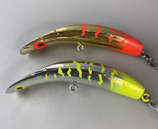 Vintage Luhr Jensen Kwikfish K16 Pre-Rapala Gold Digger & Slammer