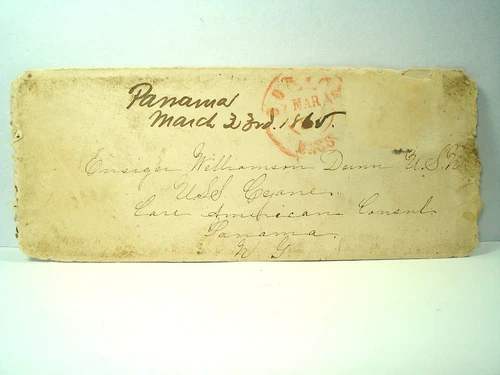 Civil War USS CYANE PANAMA NY ENSIGN WILLIAMSON DUNN USN MEDAL OF HONOR Cover