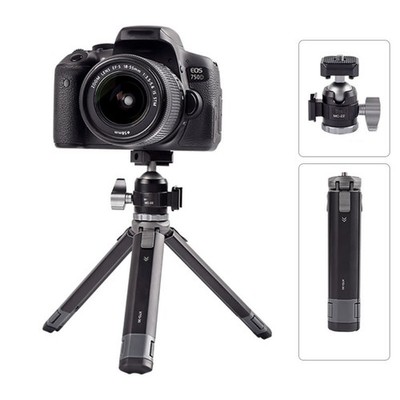 Double Cold Shoe Tripod 2 Section Extendable Legs 360Degree Option for DSLR