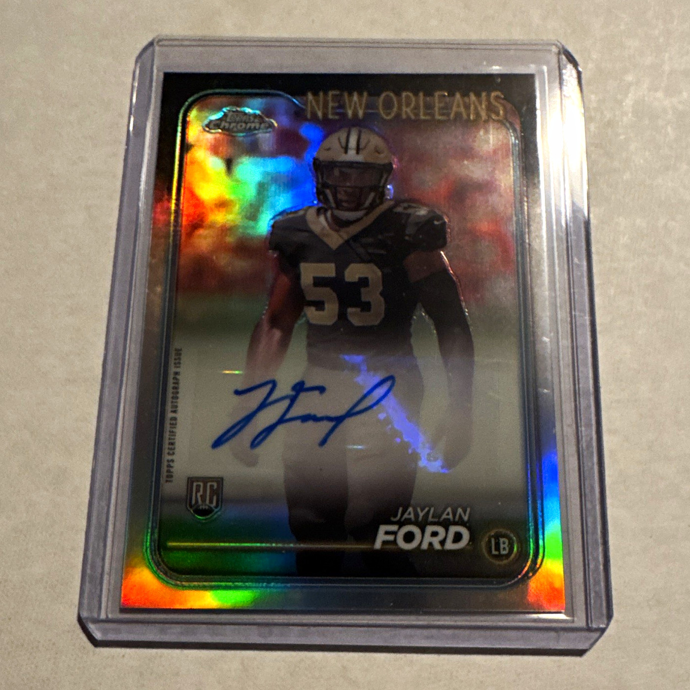 Jaylan Ford Topps Chrome Rookie Autographs Variations #RAJFO Base