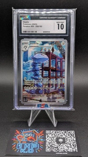 Steelix 208/182 CGC 10 Gem Mint SIR Illustration Rare Paradox Rift Pokémon Card