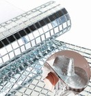 Redodeco Real Glass Silver Mirrors Mosaic Tiles Sticker for 2400Pcs,