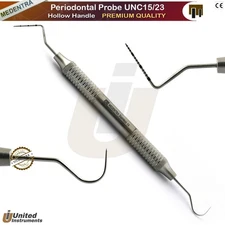 MEDENTRA Dental Perio Explorer Probe UNC15/23 Color Coded Hollow Handle
