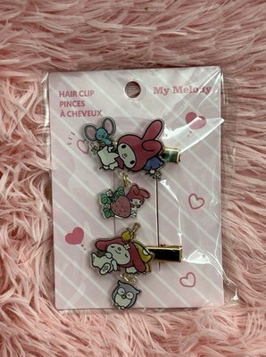Sanrio My Melody Pink Hair Clips Cartoon Character Design for Girls