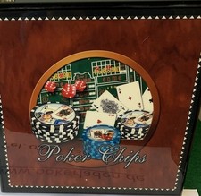 Żeton Lakier fortepianowy Puszka do żetonów pokerowych i gier karcianych Pokerbox Box Żetony