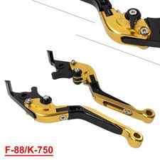 CNC Gold Extendable Brake Clutch Levers For Kawasaki Z900RS 18-22 ZX636 ZX6R