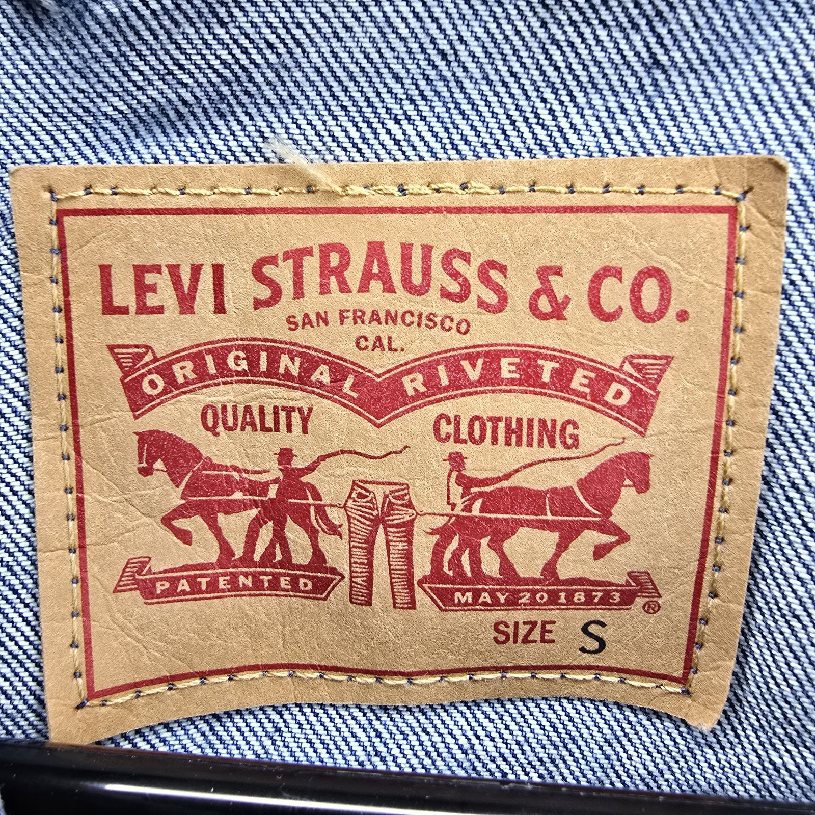 Levis Sequin Jacket Womens Small Silver Sequin Lo… - image 6