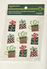 Recollections Christmas Scrapbook Stickers - New In Package - Presents
