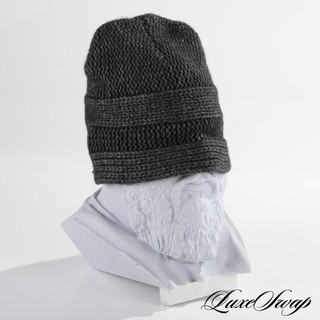 Bailey Made in Italy Premier Collection Gray Cashmere Blend Double Ribbed Hat NR