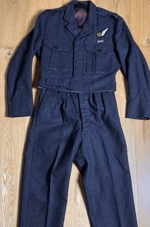 RAF Period Battledress Flying Officer Full Uniform. Goodwood Revival