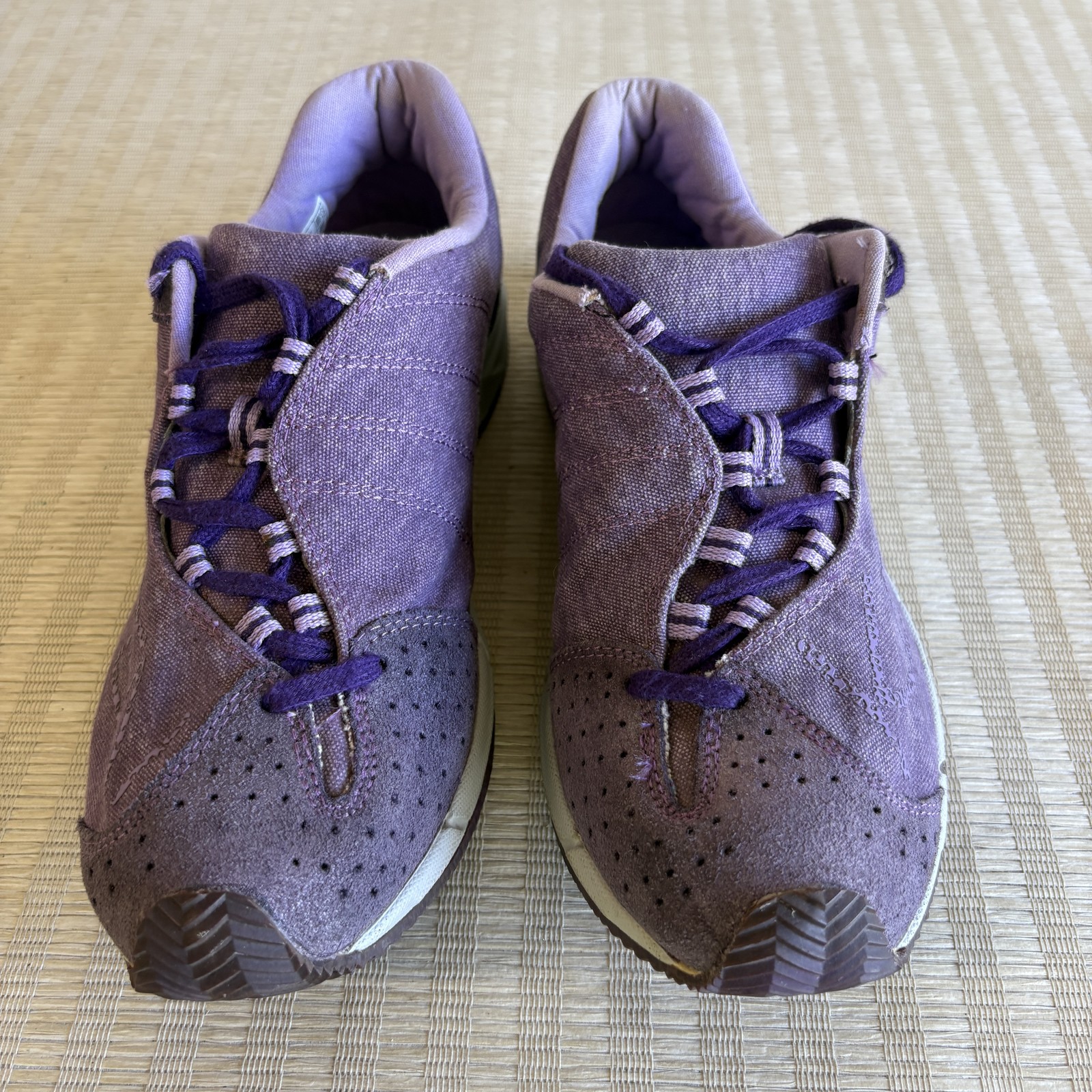 Scarpe da trekking ibride Keen A86 TR da donna taglia 9 viola tela scamosciata sneakers da strada