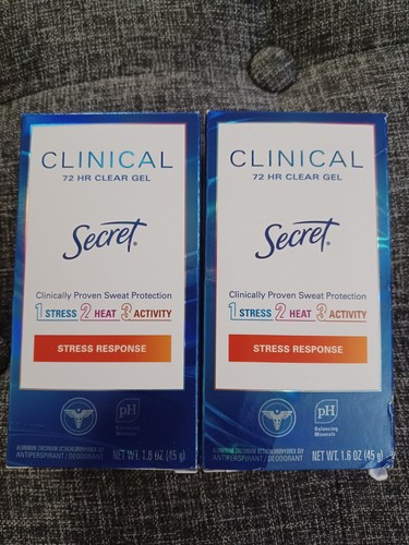 2x Secret Clinical Strength Antiperspirant Deodorant for 1.6 Ounce Exp. 05/2027