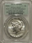 2021 Peace Silver Dollar PCGS MS69 FDOI “OGH” 35th Anniversary Label