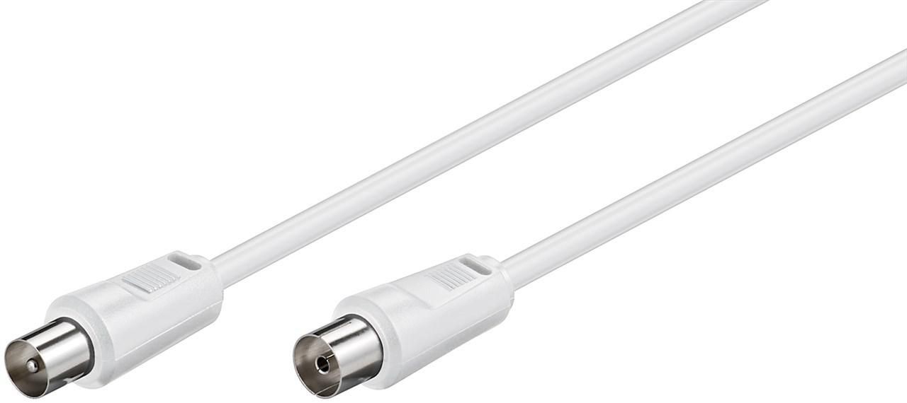 MicroConnect COAX025W Coax M-F 2.5m White 75 Ohm