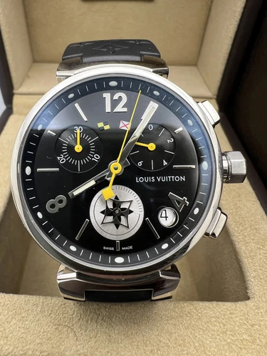 LOUIS VUITTON（LV） Orologio Louis Vuitton Tambour Lovely Cup Q11BG Nero Cronografo Quarzo Scatola Documenti