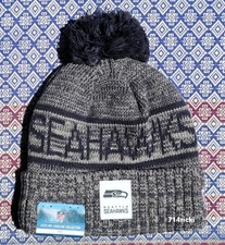 2025 NFL Sideline Collection Seattle Seahawks New Era Knit Beanie Hat Pom