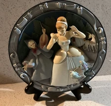 Disney Cinderella 3D Relief Plate A Wonderful Dream Come True W/COA Box