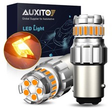 2 Led Auxito 1157na 1157 2357 Amber 2057 3000k Led Turn Signal Light Bulb 7528