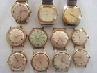 Vintage Watch Lot TIMEX Men's Self-Wind,Automatic, Manual,Electric,Parts Repair