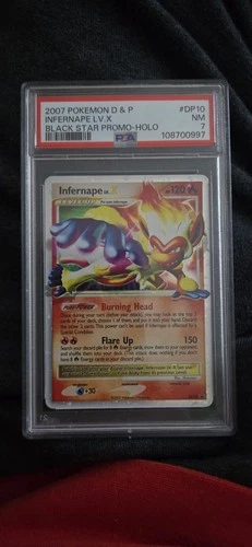 Infernape LV.X DP10 Black Star Promo PSA 7