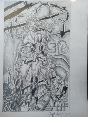 ''Aphrodite Assassin Of The Year'' Drawing By Jeff Ewing