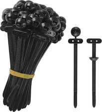 70 Pcs Nylon Universal Cable Tie Buckle, Heavy Duty Self-Locking Nylon Zip Ties