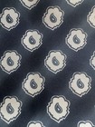 ROBERT TALBOTT SILK POCKET SQUARE, ITALY, 16', BLACK/DK.BLUE,  WHITE CLOUDS EUC — photo 2