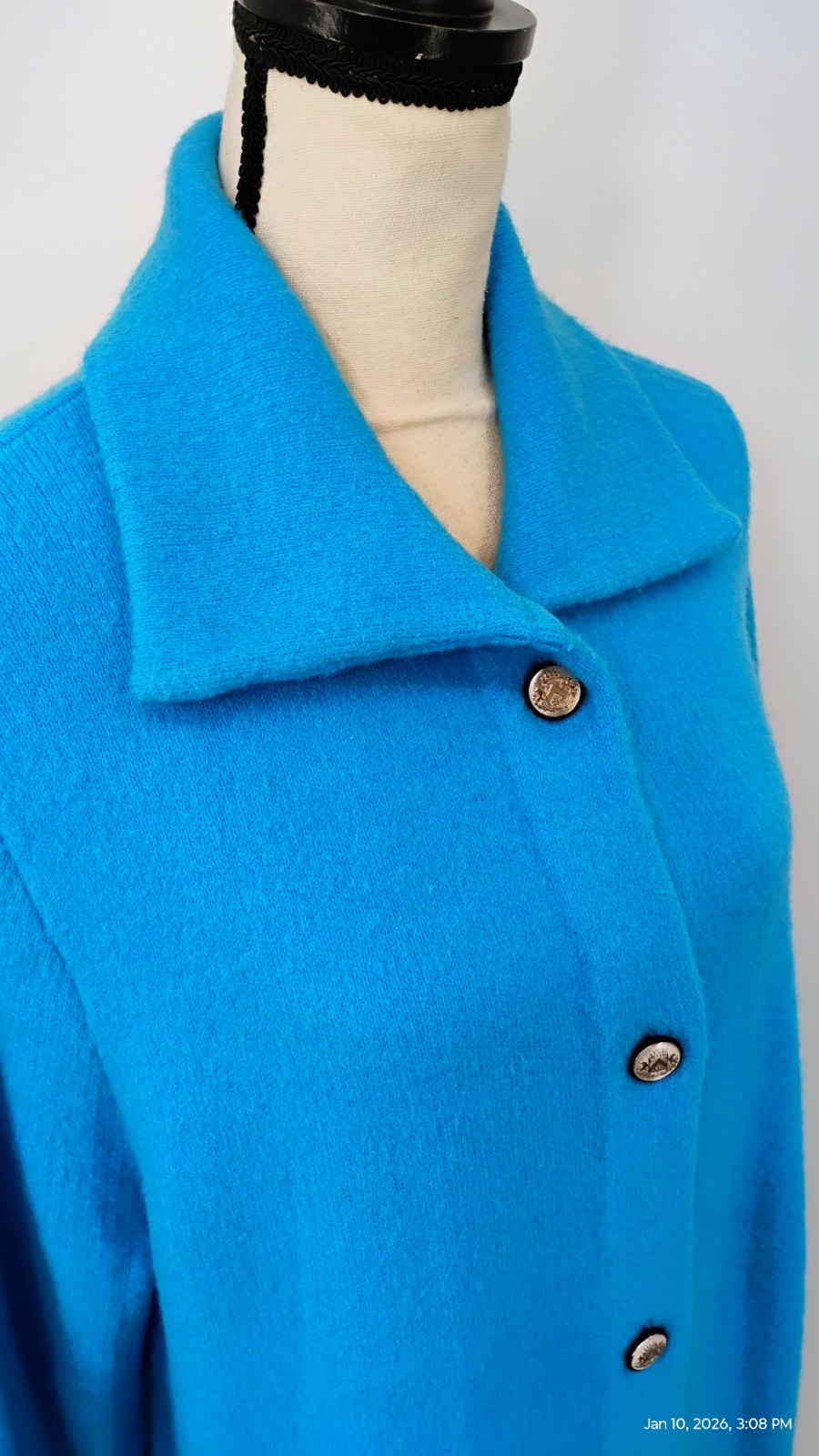 Talbots Stand Collar Button Down Duster Coatigan … - image 9