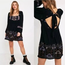 NWT Free People Rhiannon Babydoll Embroidered Dress