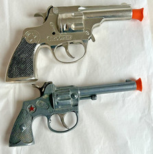 50  s HUBLEY "Trooper" Cap Gun Die Cast Metal  Hubley "HUB" Red Star Cap Gun
