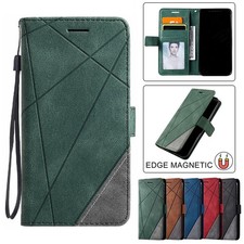For Samsung S25 S24 S23 S22 Ultra S21 S26 FE Plus Case Leather Wallet Flip Cover