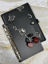 BLACK INSERT / SILVER RINGS COACH Notebook Binder Transition Insert