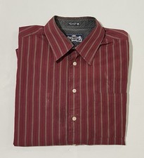 ROBERT GRAHAM Classic Fit Long Sleeve Striped Flip Cuff Men  s Shirt Size XL